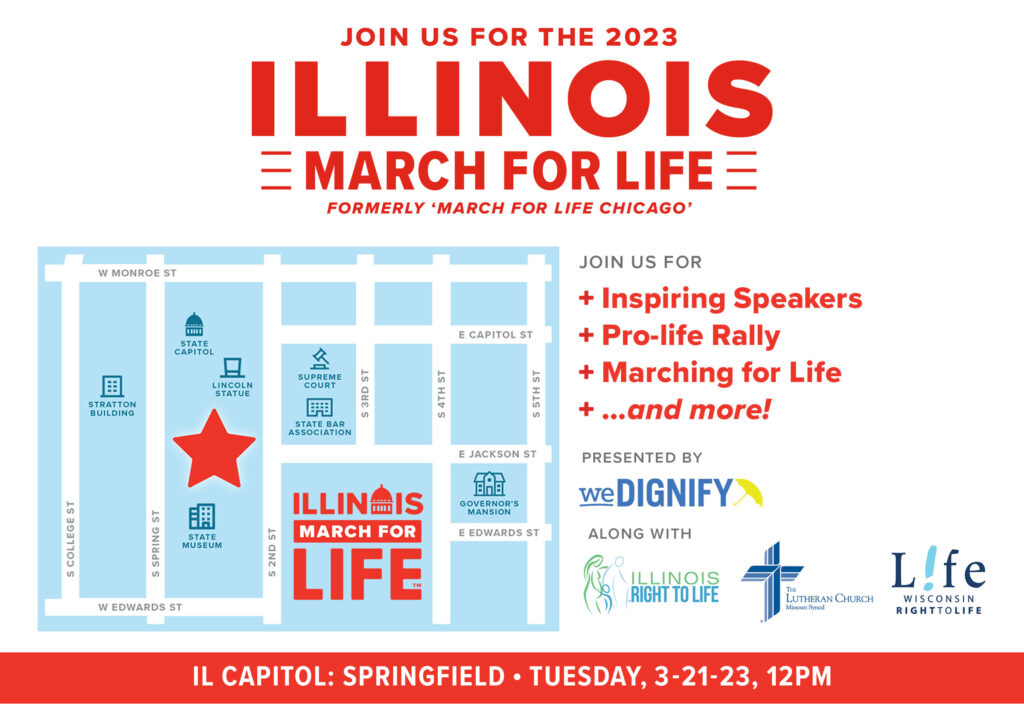 Illinois March for Life March 21, 2023 Southern Illinois District LCMS